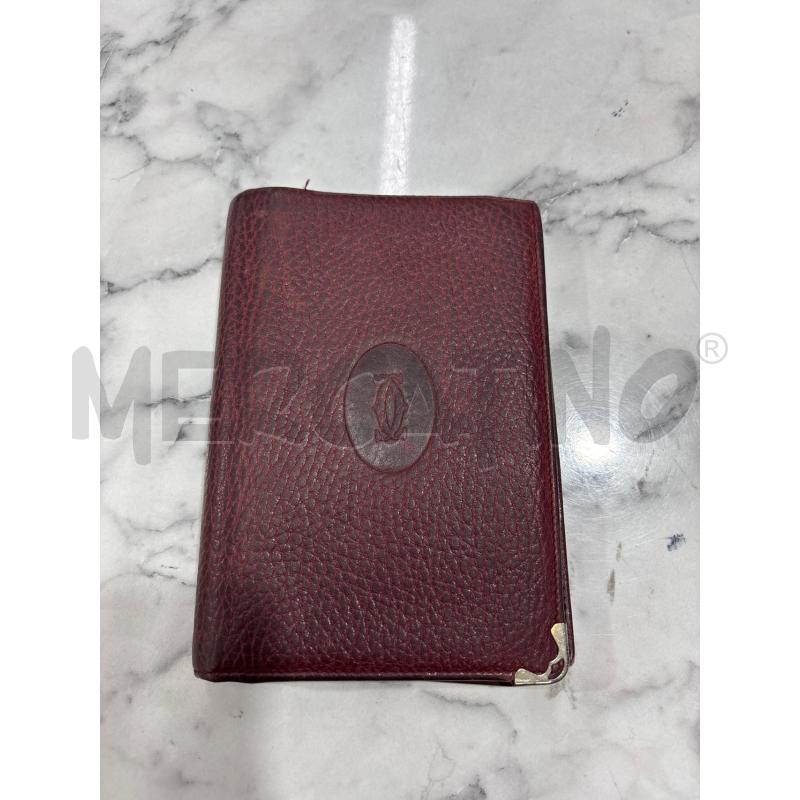 PORTA DOCUMENTI PELLE CARTIER BORDEAUX | Mercatino dell'Usato Benevento 1