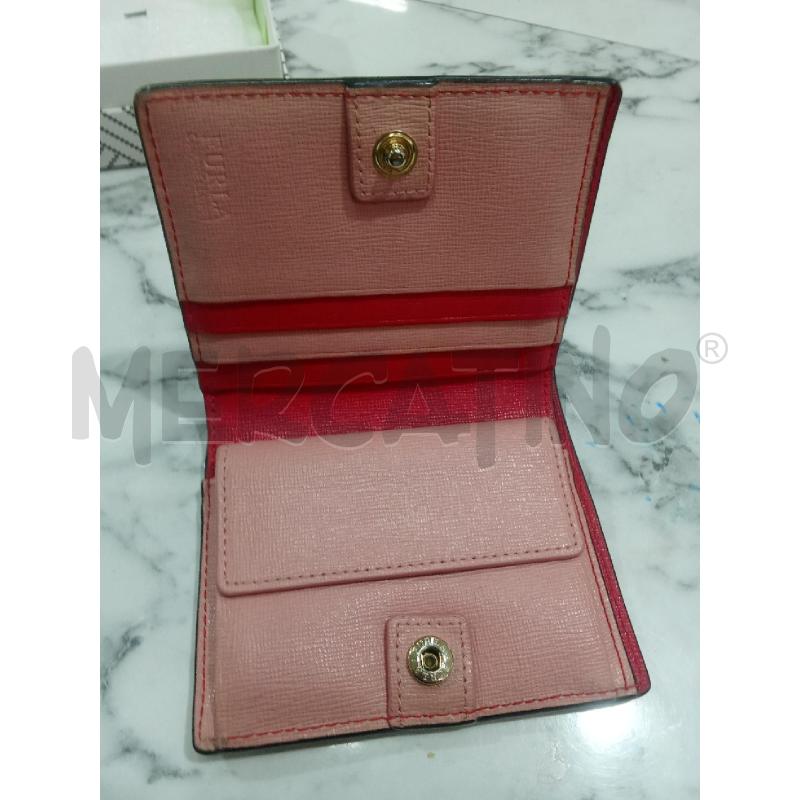 PORTA FOGLIO FURLA FUCSIA INTERNO ROSA  | Mercatino dell'Usato Benevento 3