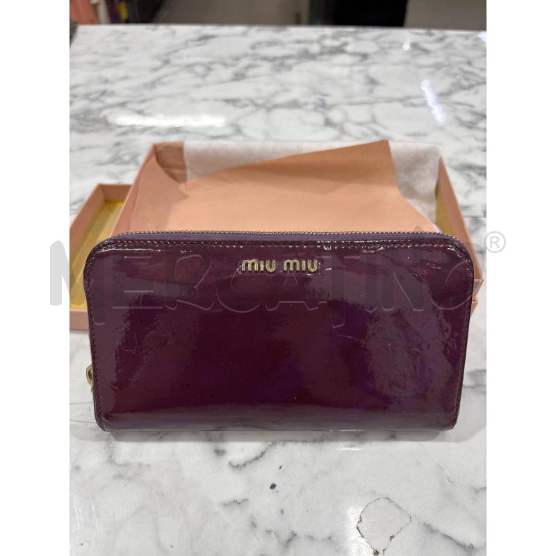 PORTA FOGLIO VIOLA MIUMIU DISCRETE CONDIZIONI | Mercatino dell'Usato Benevento 1