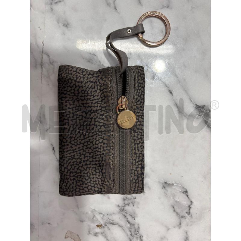 PORTA MONETE BORBONESE PORTACHIAVI MARRONE 12CM | Mercatino dell'Usato Benevento 1