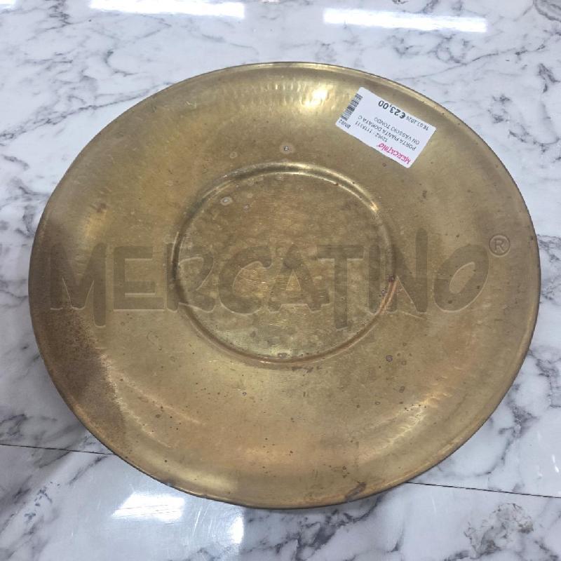 PORTA PIANTA DORATA CON VASSOIO TONDO FORATO | Mercatino dell'Usato Benevento 4