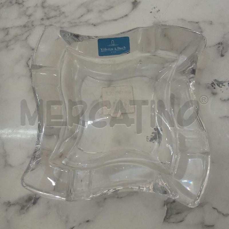 POSA CENERE VILLEROY TRASPARENTE QUADRATO ONDULATO | Mercatino dell'Usato Benevento 1