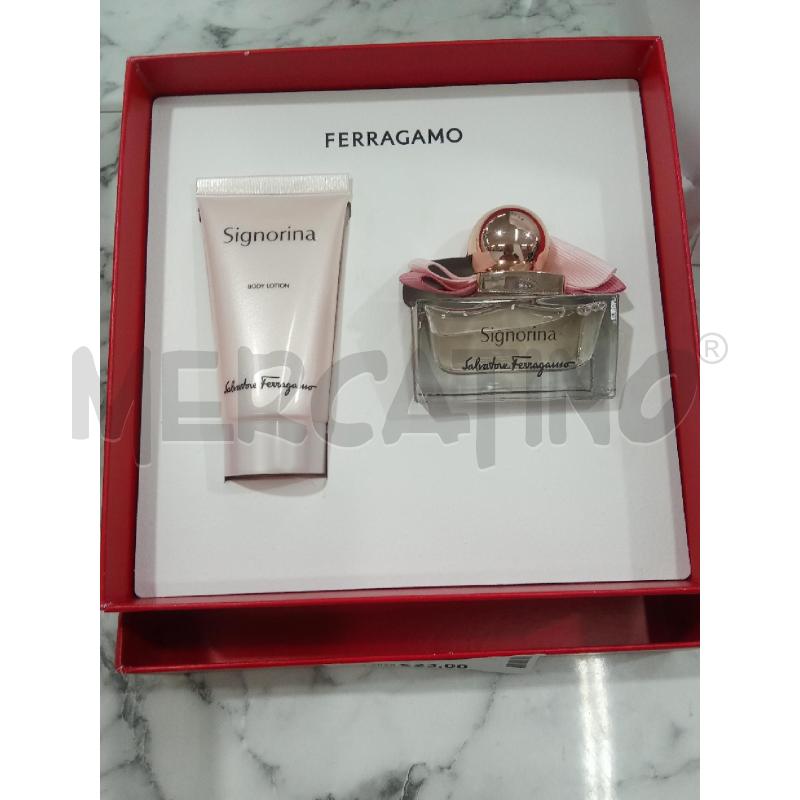 PROFUMO CONFEZIONE SIGNORINA FERRAGAMO PROFUMO 30ML+BODY LOTION | Mercatino dell'Usato Benevento 1
