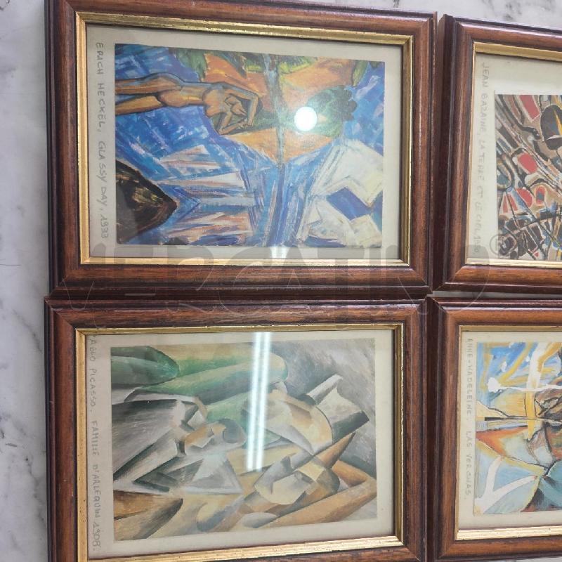 QUADRETTI GRUPPO C MARRONE STAMPE DI QUADRI FAMOSI | Mercatino dell'Usato Benevento 3