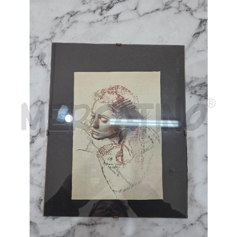 QUADRETTO VOLTO RAGAZZA DISEGNO | Mercatino dell'Usato Benevento 1