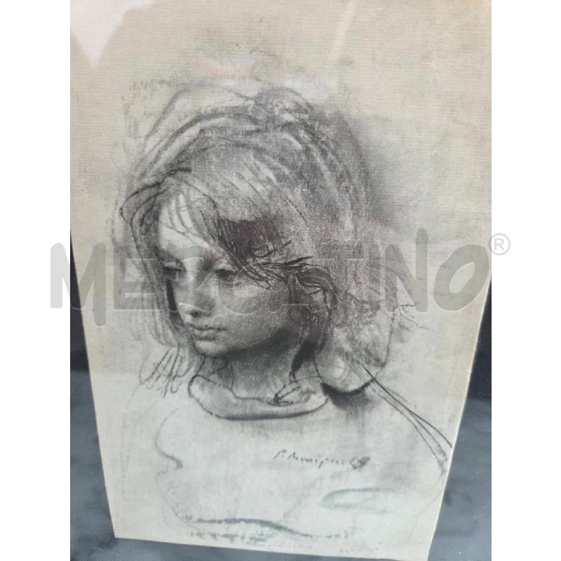 QUADRETTO VOLTO RAGAZZA DISEGNO | Mercatino dell'Usato Benevento 2