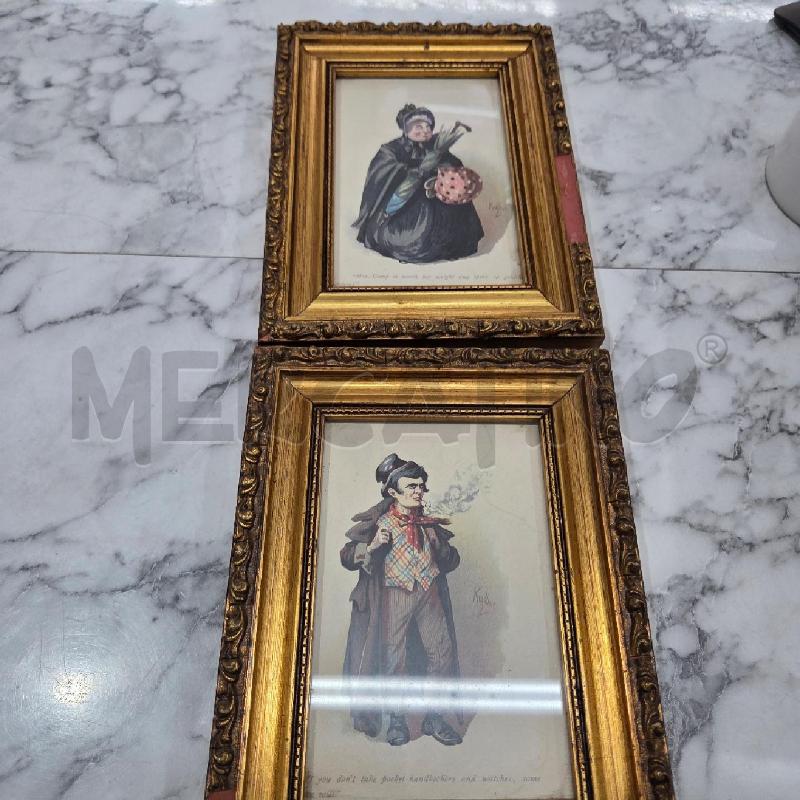 QUADRO COPPIA C DORATA DECORATA PERSONAGGI VESTITI | Mercatino dell'Usato Benevento 1