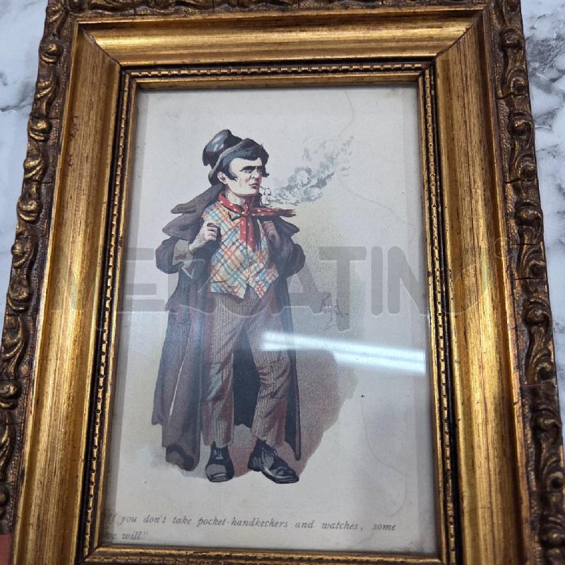 QUADRO COPPIA C DORATA DECORATA PERSONAGGI VESTITI | Mercatino dell'Usato Benevento 3
