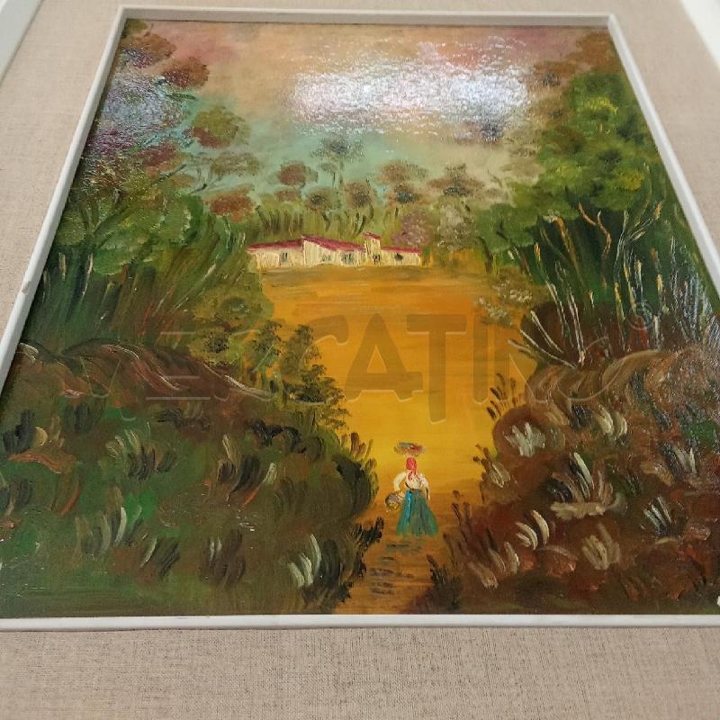 QUADRO C BIANCA BOSCO ALBERI CON CASETTE | Mercatino dell'Usato Benevento 3