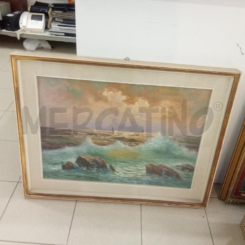 QUADRO C BIANCA MARE IN TEMPESTA  | Mercatino dell'Usato Benevento 1