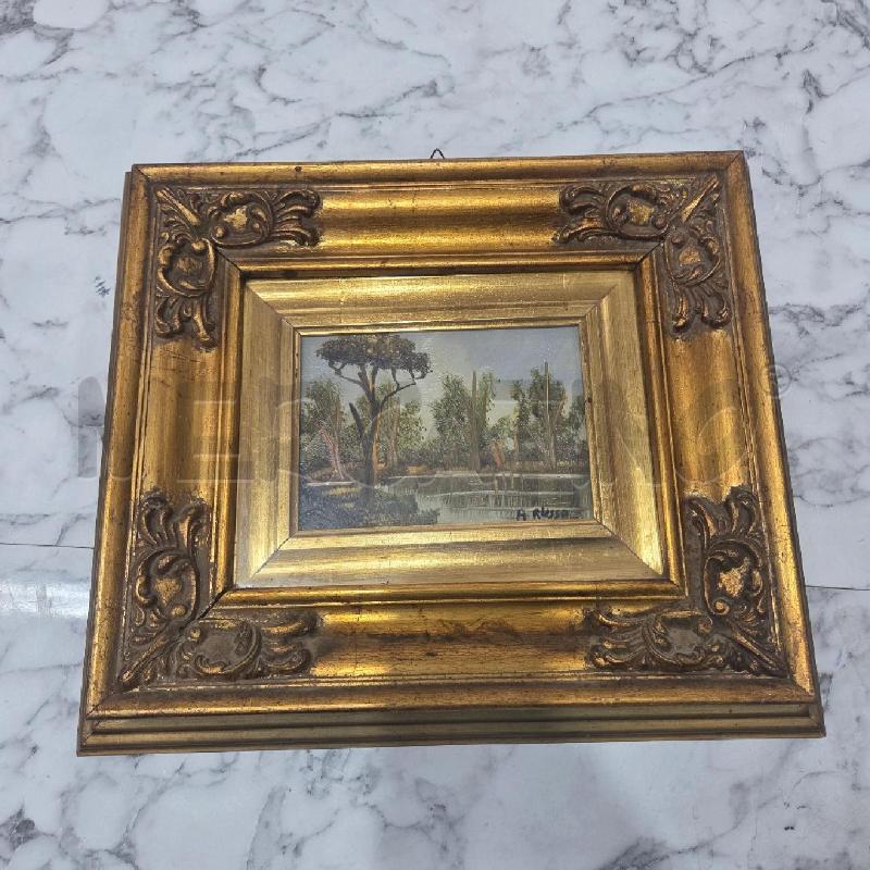 QUADRO C DORATA ALBERI FIUME RUSSO | Mercatino dell'Usato Benevento 1