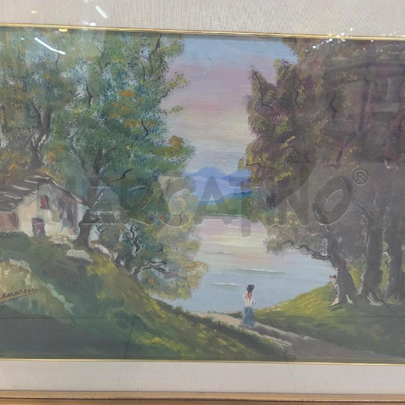 QUADRO C DORATA ALBERI IN RIVA AL LAGO PANARESE | Mercatino dell'Usato Benevento 2