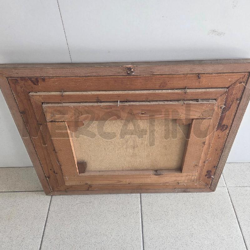 QUADRO C DORATA BIANCA MARE IN TEMPESTA DA RESTAURARE | Mercatino dell'Usato Benevento 3