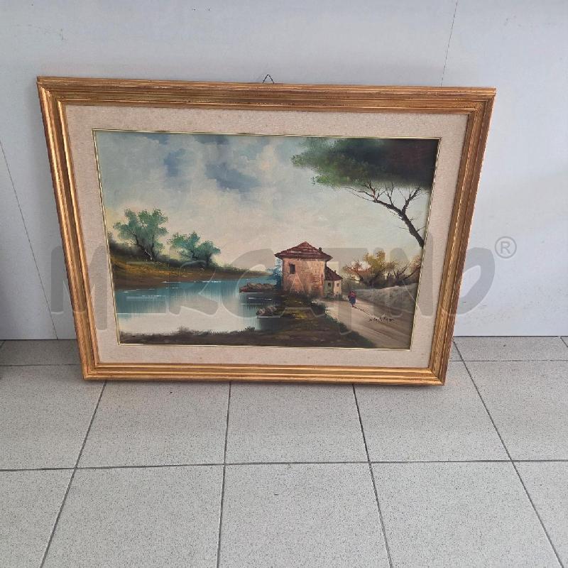 QUADRO C DORATA CASA SUL LAGO FIRMA | Mercatino dell'Usato Benevento 1