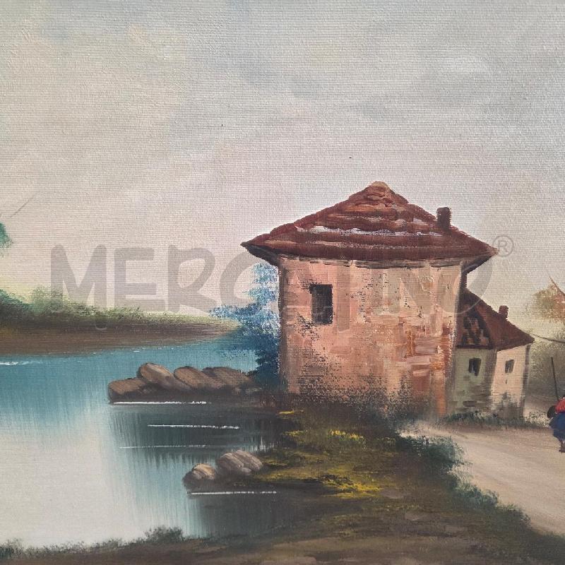 QUADRO C DORATA CASA SUL LAGO FIRMA | Mercatino dell'Usato Benevento 4