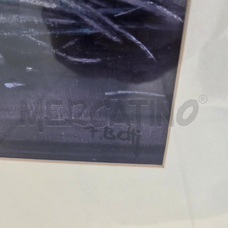 QUADRO C DORATA CESTA CON FIORI SFONDO BLU | Mercatino dell'Usato Benevento 3
