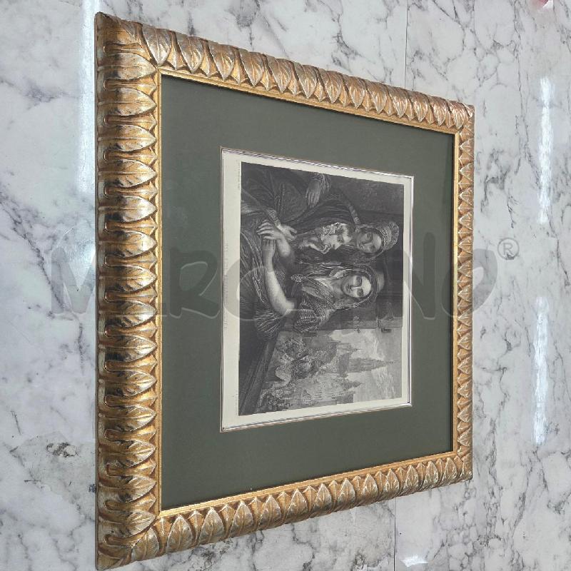 QUADRO C DORATA DONNE CHE SI AFFACCIANO ALLA FINESTRA  | Mercatino dell'Usato Benevento 1