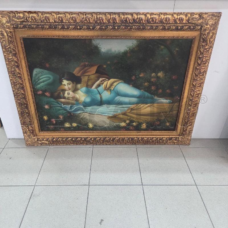 QUADRO C DORATA FANCIULLE SDRAIATE SUL PRATO | Mercatino dell'Usato Benevento 1