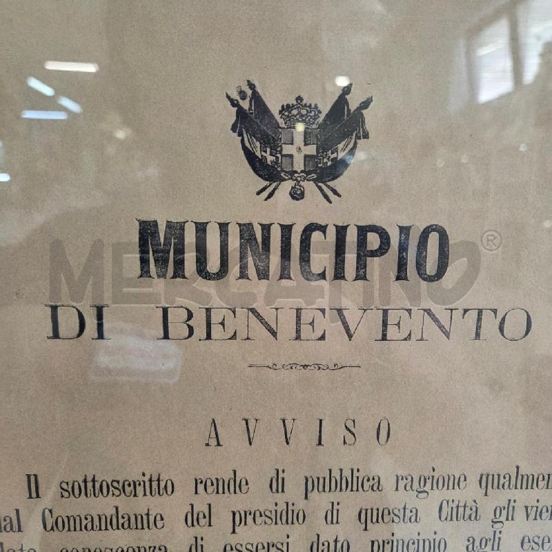 QUADRO C DORATA MUNICIPIO DI BENEVENTO | Mercatino dell'Usato Benevento 3