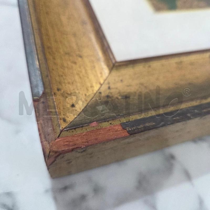 QUADRO C DORATA PAESAGGIO CON CASE ALBERI | Mercatino dell'Usato Benevento 4