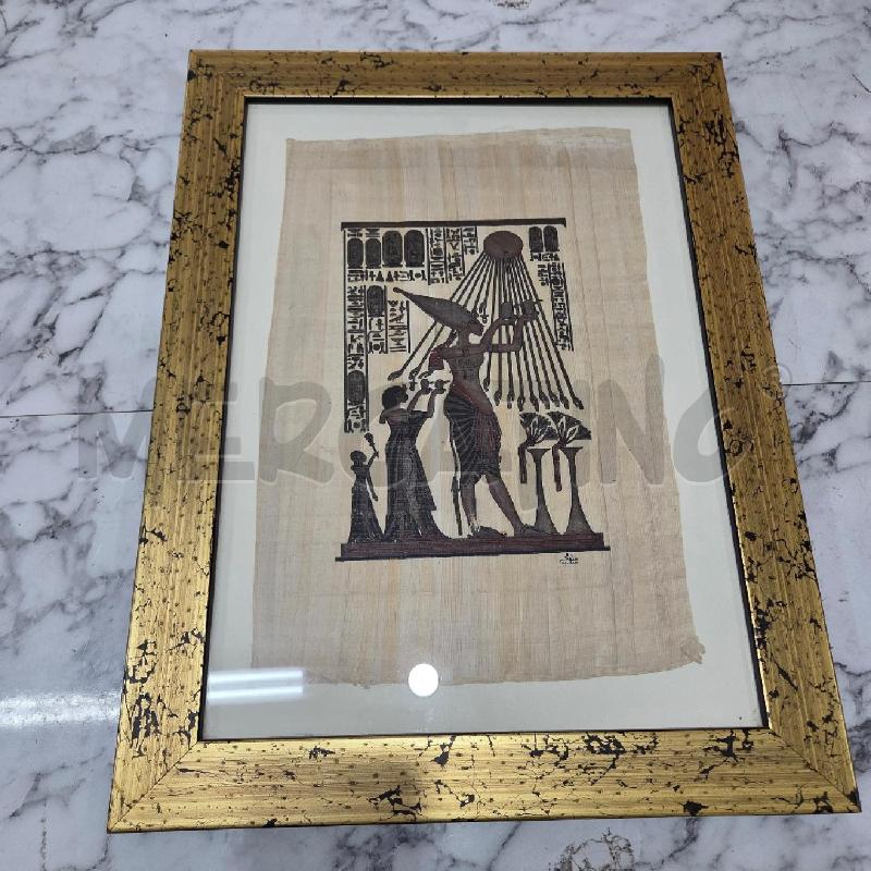 QUADRO C DORATA PAPIRO CON DEI EGIZI | Mercatino dell'Usato Benevento 1