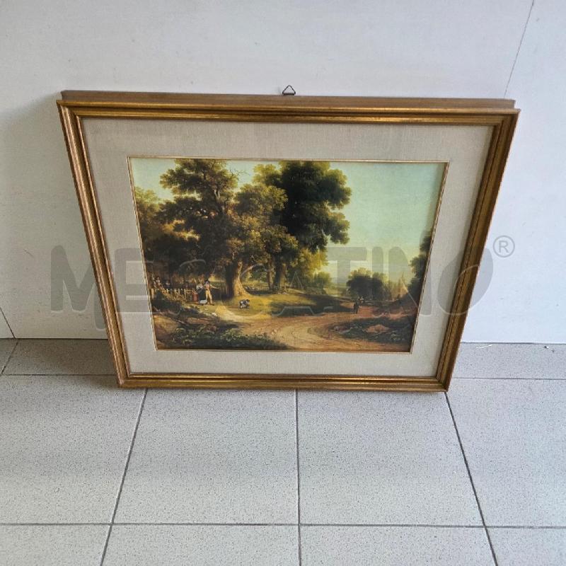 QUADRO C DORATA RAGAZZI ALBERI VERDI | Mercatino dell'Usato Benevento 1
