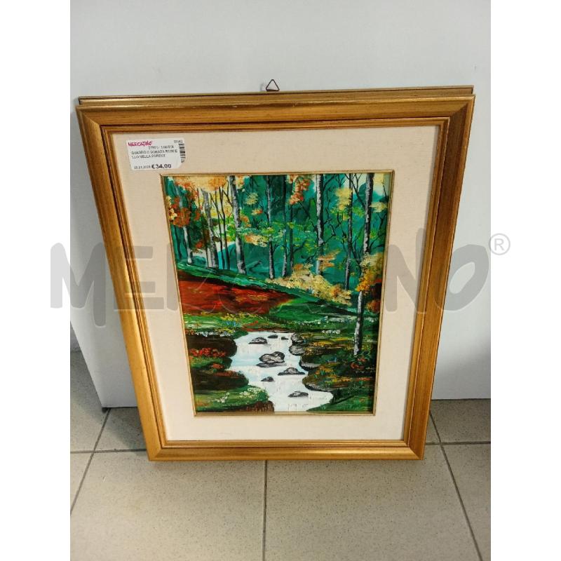 QUADRO C DORATA RUSCELLO NELLA FORESTA | Mercatino dell'Usato Benevento 1