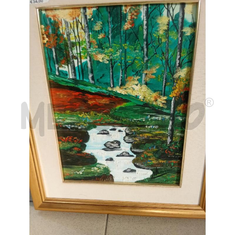QUADRO C DORATA RUSCELLO NELLA FORESTA | Mercatino dell'Usato Benevento 3