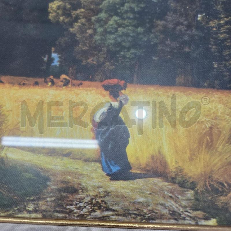 QUADRO C DORATA STAMPA RAGAZZA CAMPO DI GRANO | Mercatino dell'Usato Benevento 3