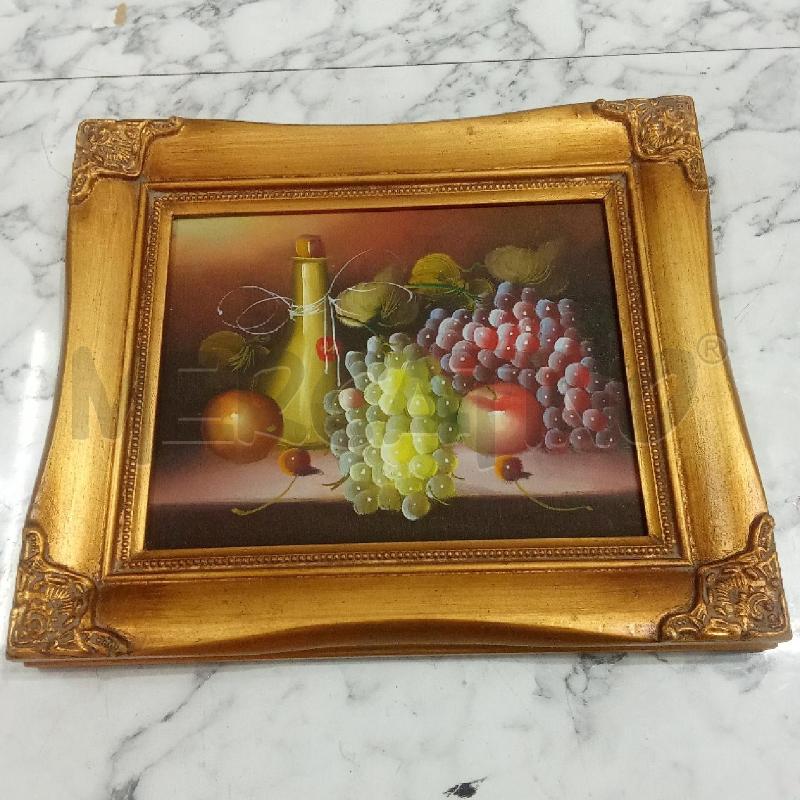 QUADRO C DORATA UVA BOTTIGLIA DI VINO  | Mercatino dell'Usato Benevento 1
