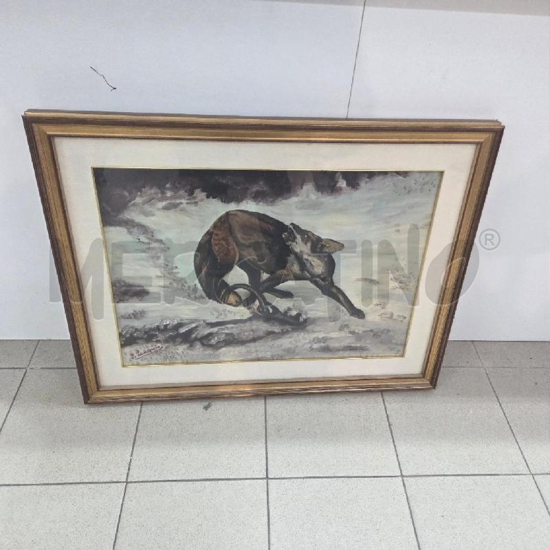QUADRO C DORATA VOLPE SULLA NEVE PANARESE | Mercatino dell'Usato Benevento 1