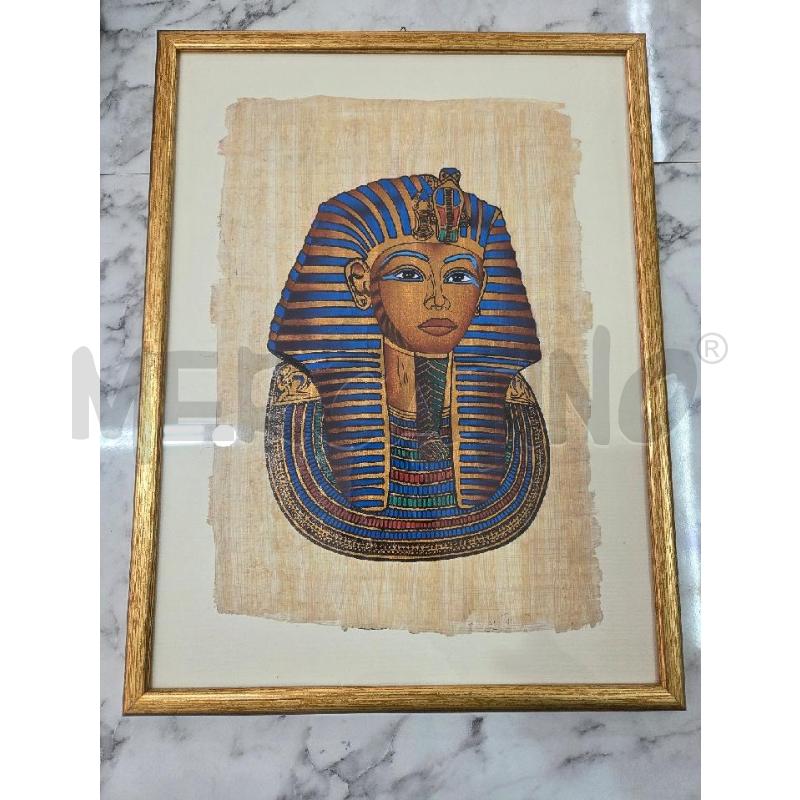 QUADRO C DORATA VOLTO FARAONE FANTASIA DORATA BLU | Mercatino dell'Usato Benevento 1