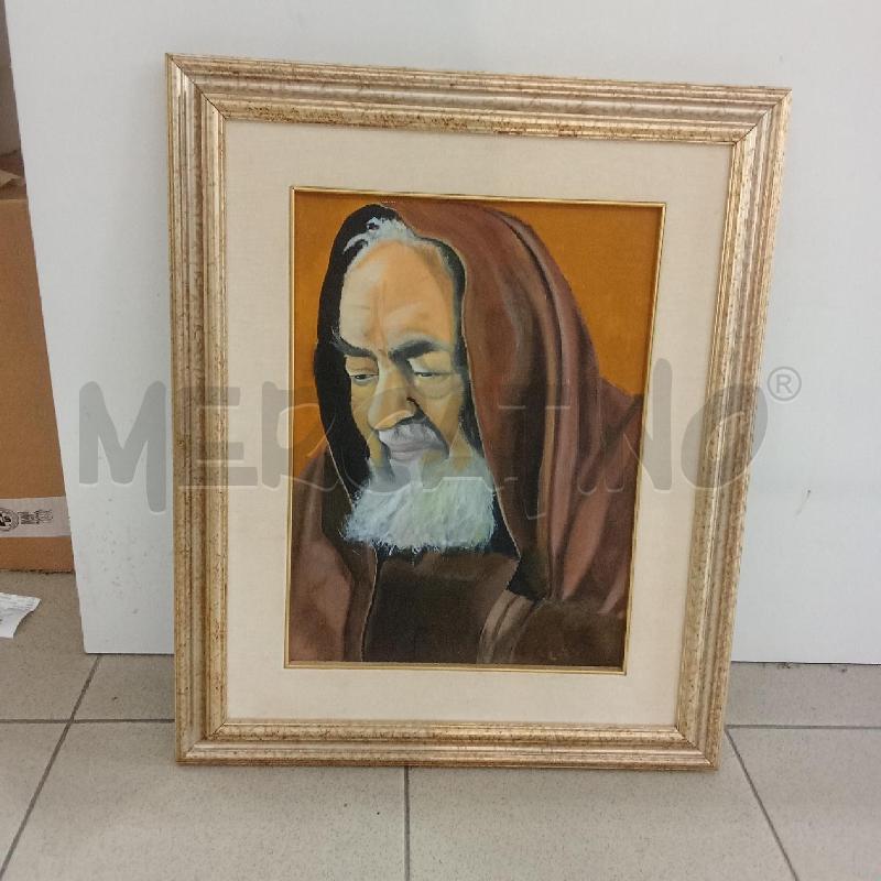 QUADRO C DORATA VOLTO PADRE PIO | Mercatino dell'Usato Benevento 1