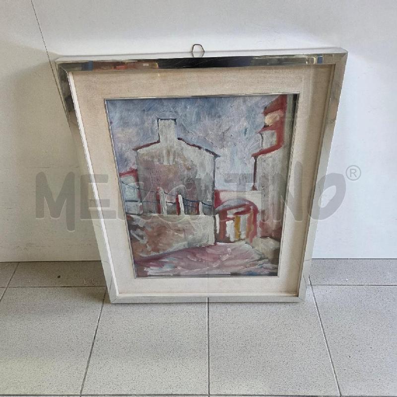 QUADRO C GRIGIA CASE FANTASIA GRIGIE AZZURRE ROSA | Mercatino dell'Usato Benevento 1