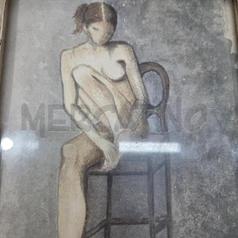 QUADRO C GRIGIA DONNA SULLA SEDIA | Mercatino dell'Usato Benevento 2