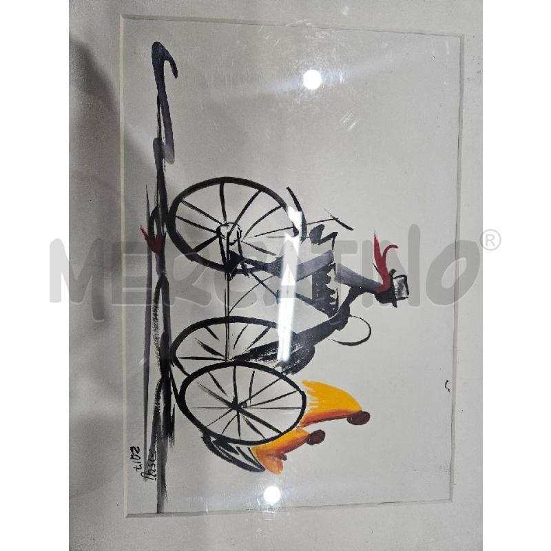 QUADRO C GRIGIA RAGAZZO IN BICICLETTA  | Mercatino dell'Usato Benevento 2