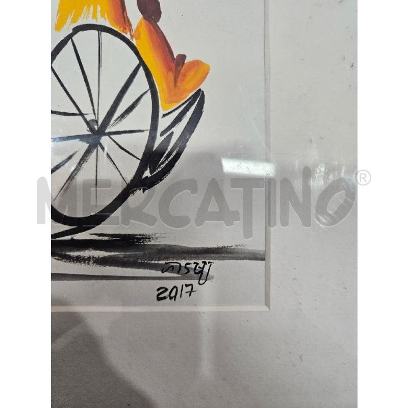 QUADRO C GRIGIA RAGAZZO IN BICICLETTA  | Mercatino dell'Usato Benevento 3