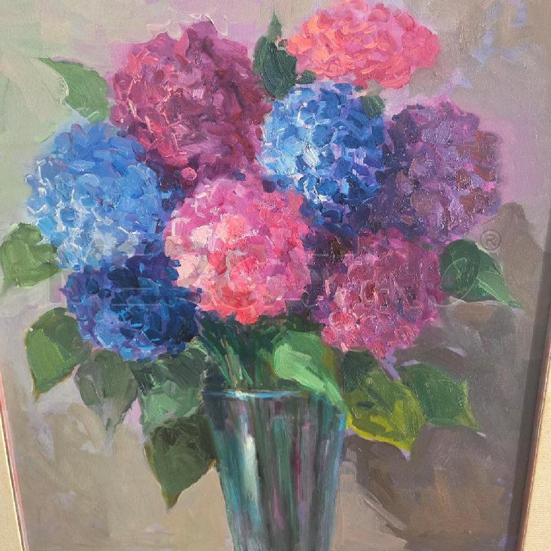 QUADRO C GRIGIA VASO CON FIORI TELA | Mercatino dell'Usato Benevento 2