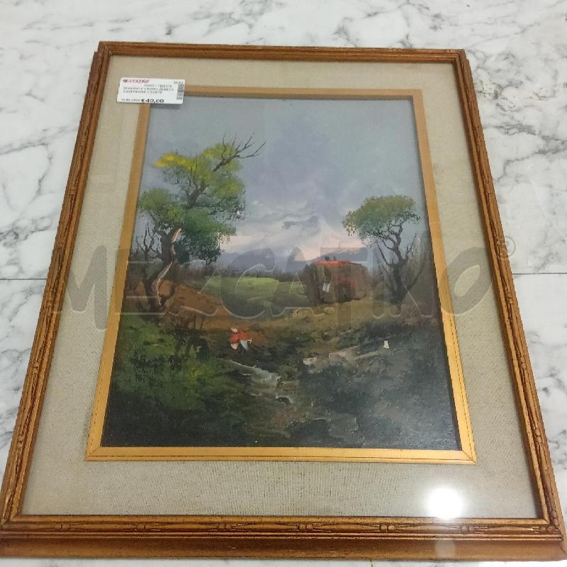 QUADRO C LEGNO ALBERI CAMPAGNA CASETTA | Mercatino dell'Usato Benevento 1