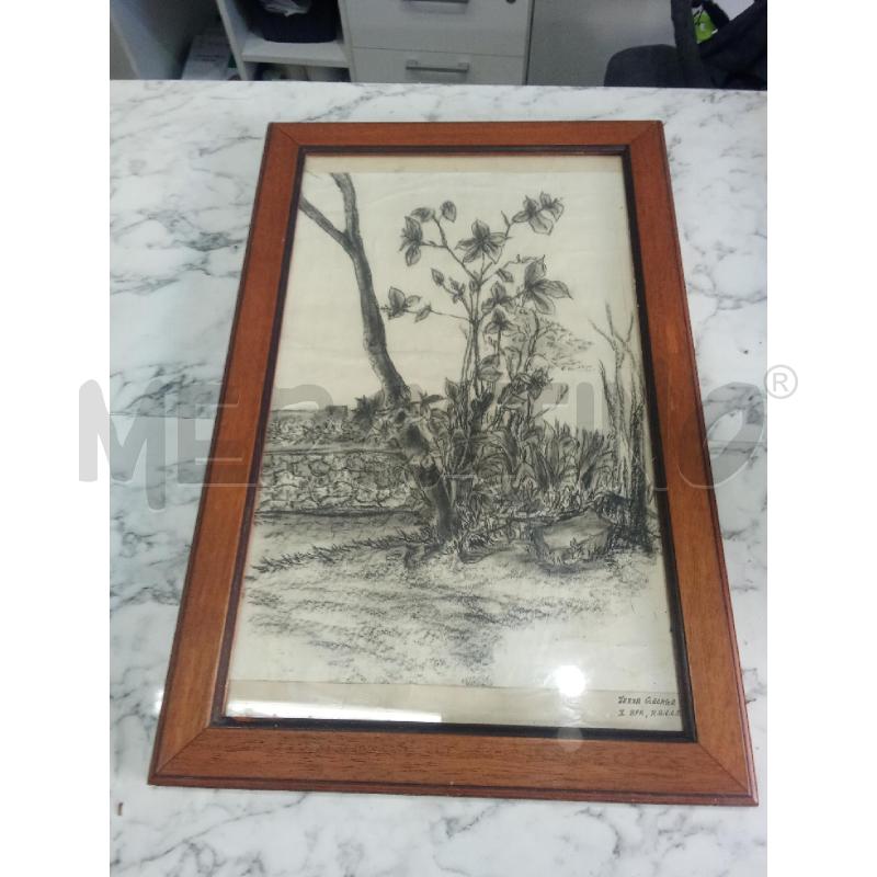 QUADRO C LEGNO ALBERI CARBONCINO TRESA GEORGE | Mercatino dell'Usato Benevento 1