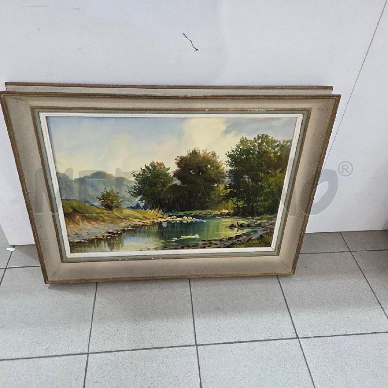 QUADRO C LEGNO BIANCA ALBERI CHE AFFACCIANO SUL LAGO | Mercatino dell'Usato Benevento 1
