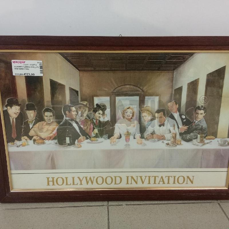 QUADRO C LEGNO HOLLYWOOD INVITATION | Mercatino dell'Usato Benevento 2