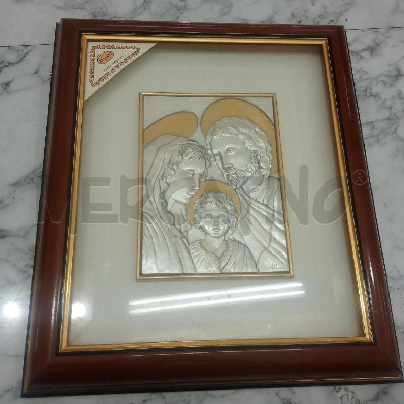 QUADRO C LEGNO MARRONE SACRA FAMIGLIA | Mercatino dell'Usato Benevento 1