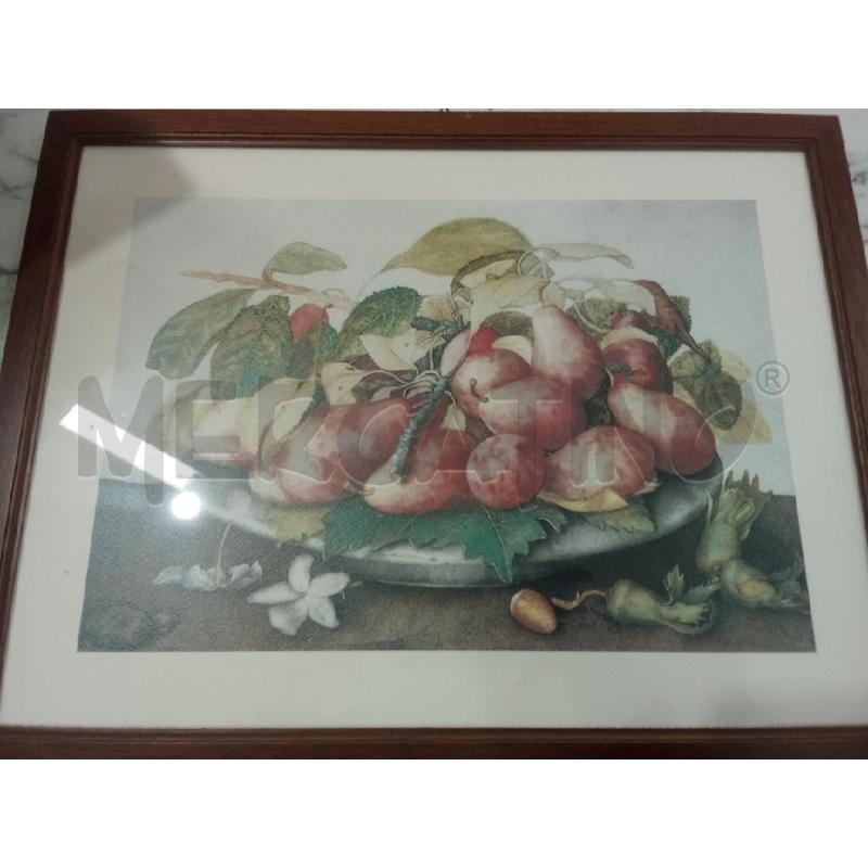QUADRO C LEGNO NATURA MORTA PERE  | Mercatino dell'Usato Benevento 3