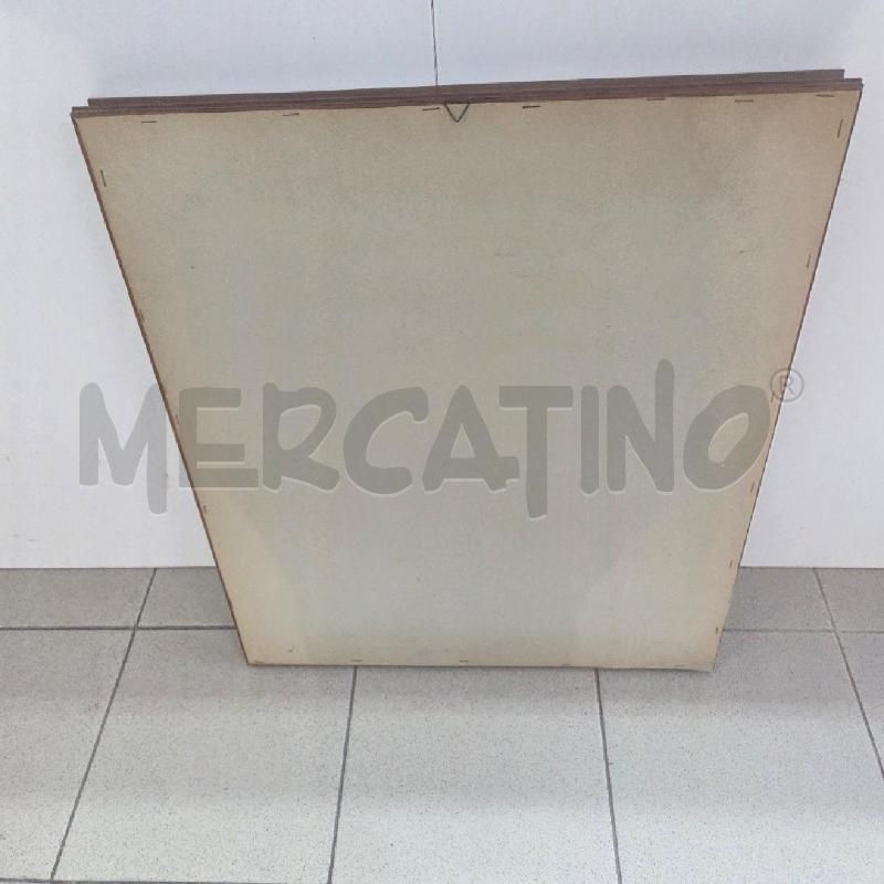 QUADRO C LEGNO PASSPARTOU ROSSO CASE AZZURRE | Mercatino dell'Usato Benevento 3