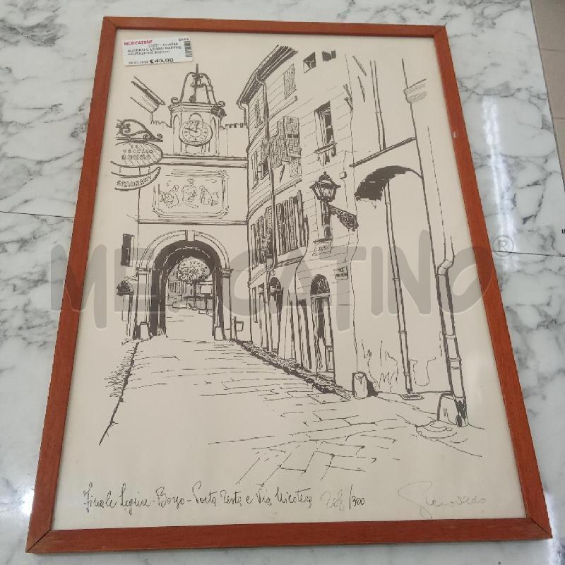 QUADRO C LEGNO RAPPRESENTAZIONE BORGO | Mercatino dell'Usato Benevento 1