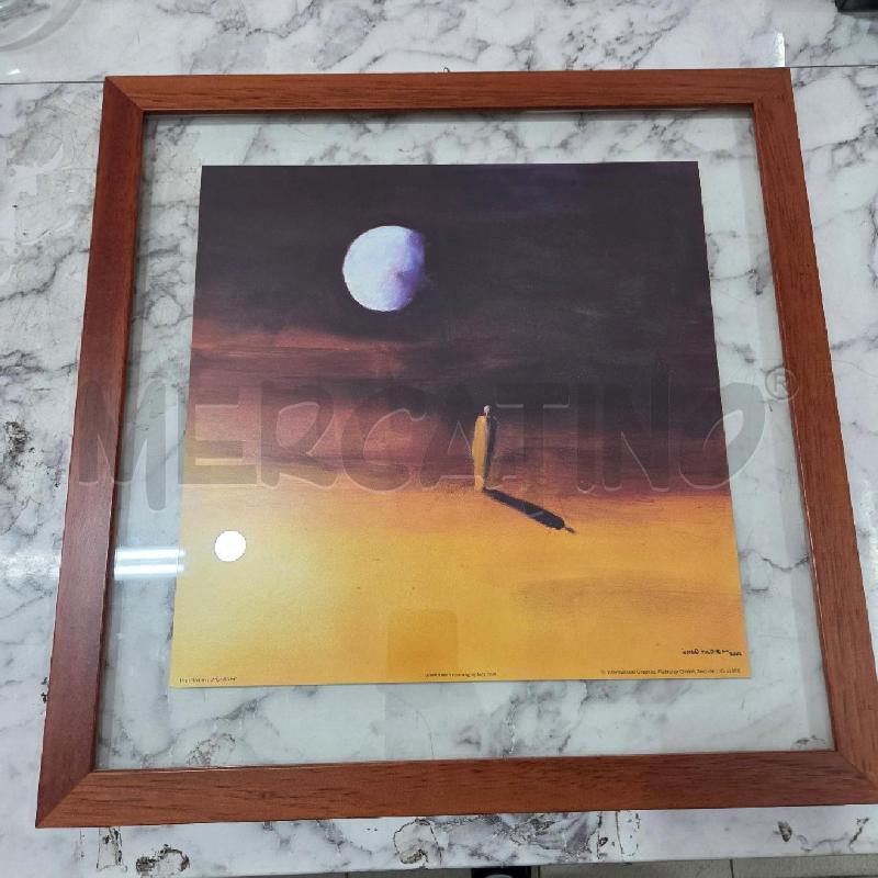 QUADRO C LEGNO STAMPA LUNA NEL DESERTO | Mercatino dell'Usato Benevento 1