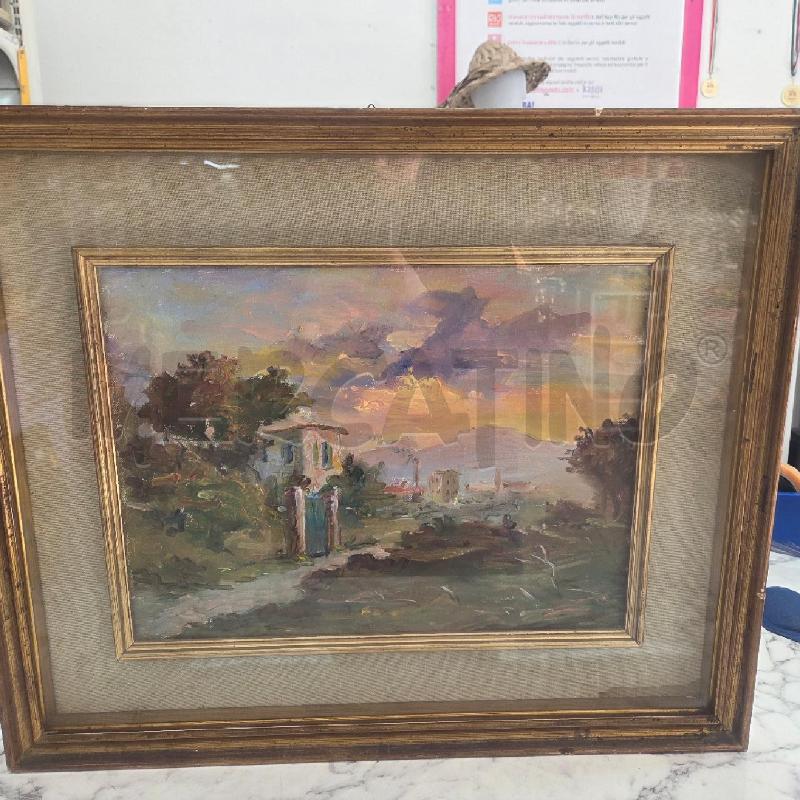 QUADRO C MARRONE DORATA STRADA DI CAMPAGNA | Mercatino dell'Usato Benevento 1