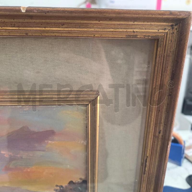 QUADRO C MARRONE DORATA STRADA DI CAMPAGNA | Mercatino dell'Usato Benevento 3