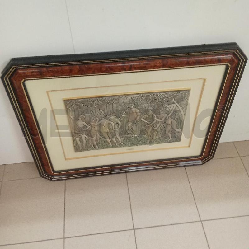 QUADRO C MARRONE NERO DANZATRICI NEL BOSCO LAMINATO ARGENTATO | Mercatino dell'Usato Benevento 3